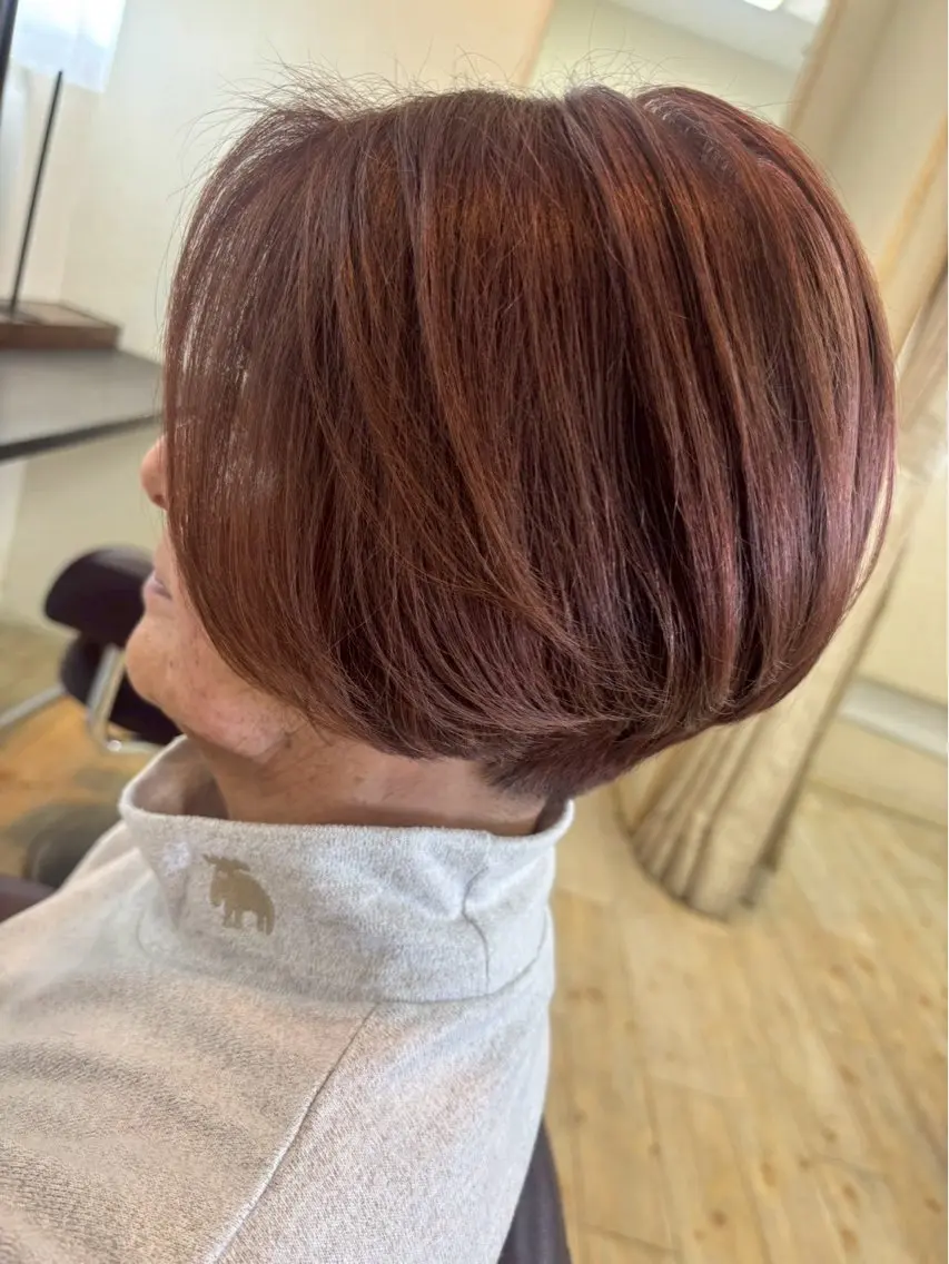 ショート カラー 片岡 陽のヘアスタイル