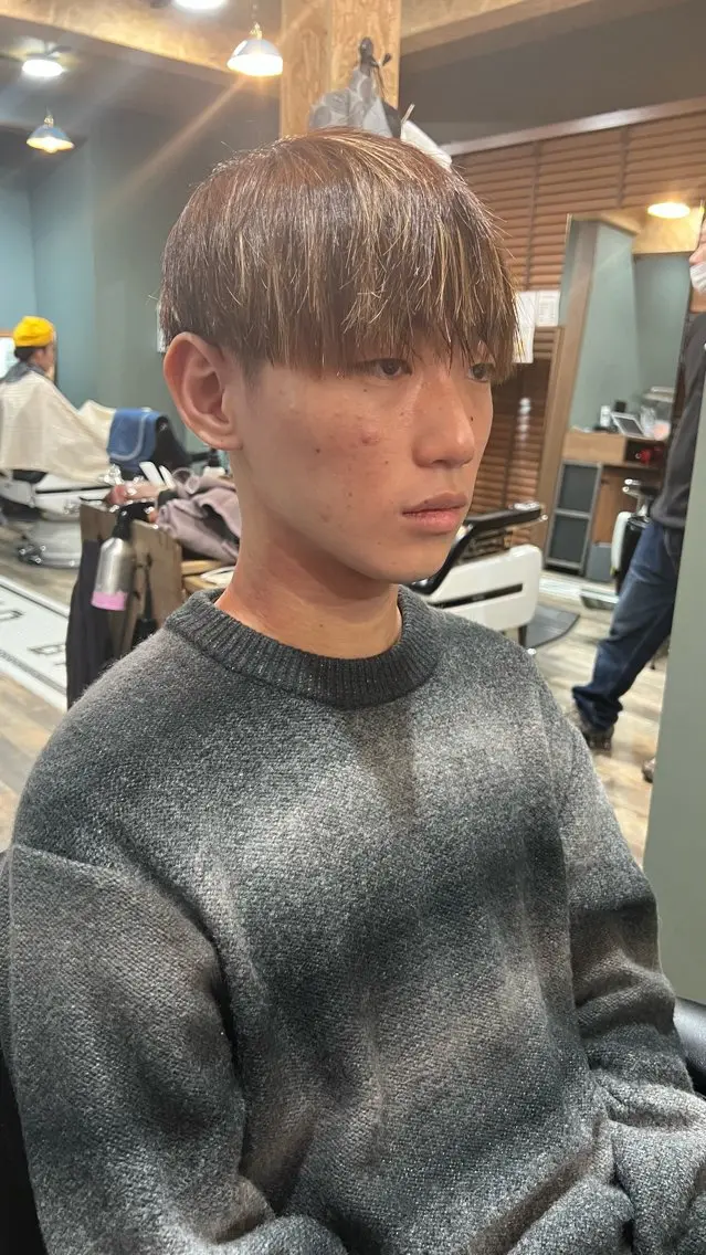 土曜日20時から!!長めのスタイル!テストモデル‼️カット➕シャンプー➕顔そり➕ヘアセットの写真