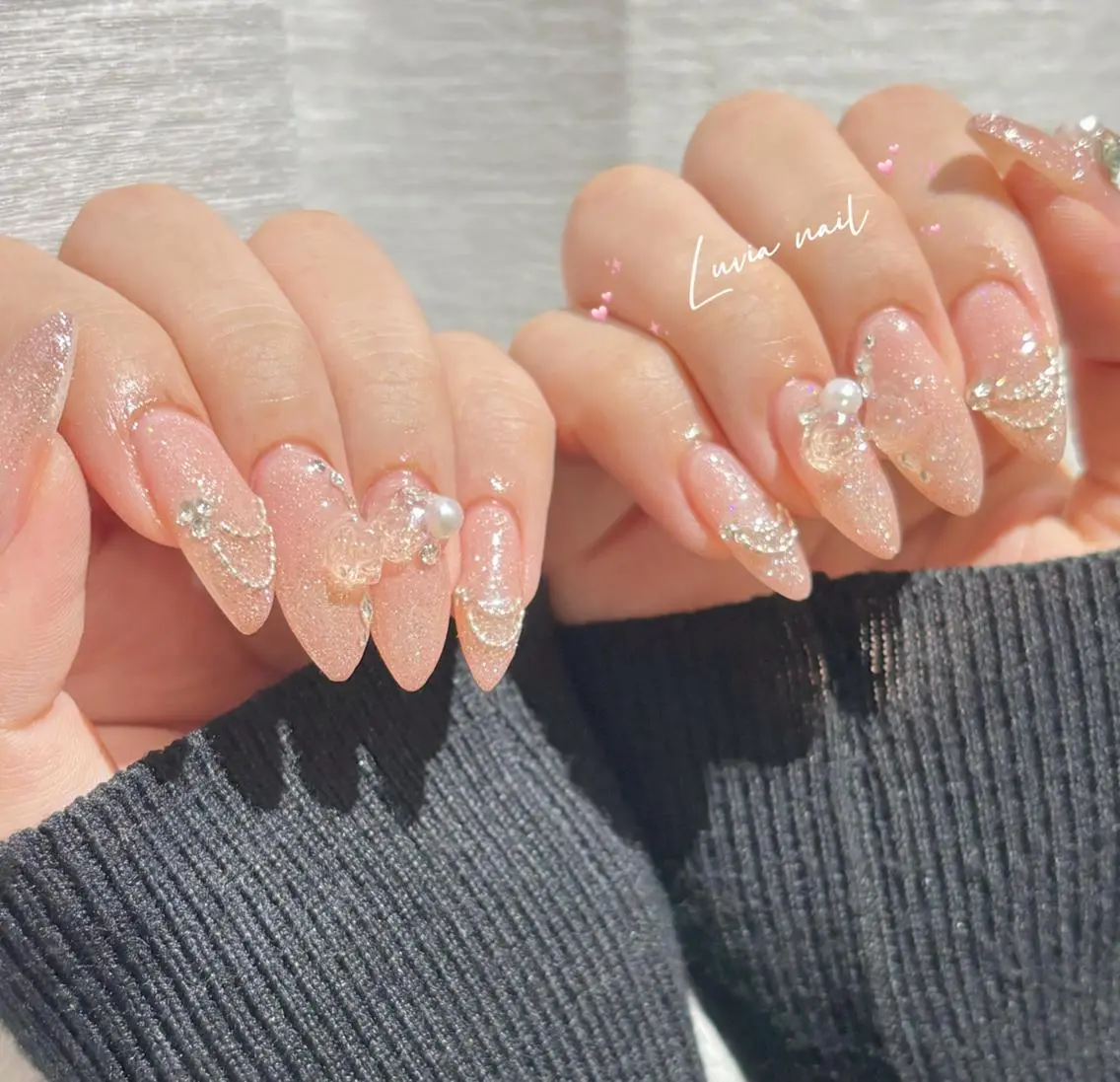 ネイル ハンドネイル 🎀Luvia ワンホンネイル💫のネイルデザイン