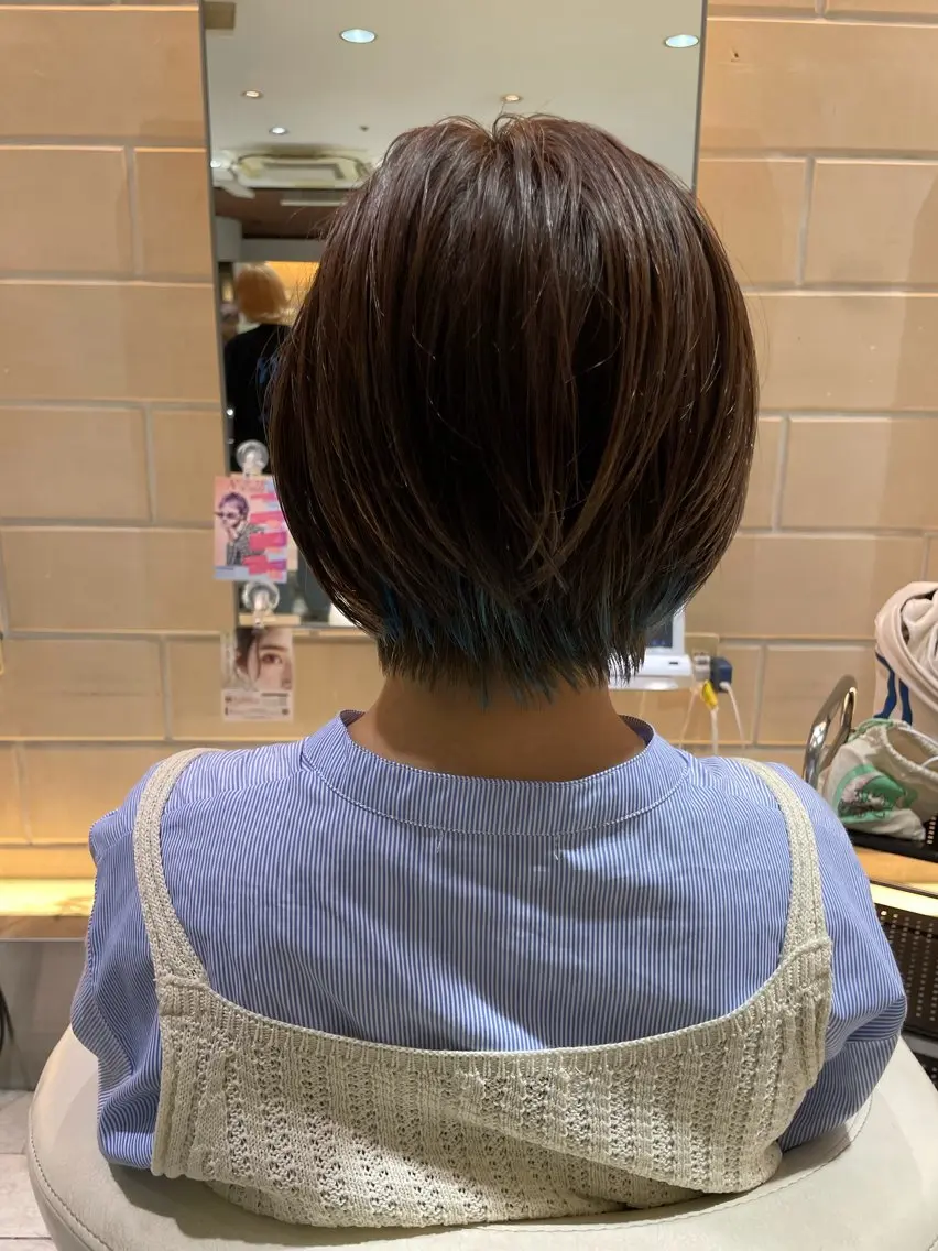 ショート ショートボブ ボブ ショートヘア 稲毛田 颯人のヘアスタイル