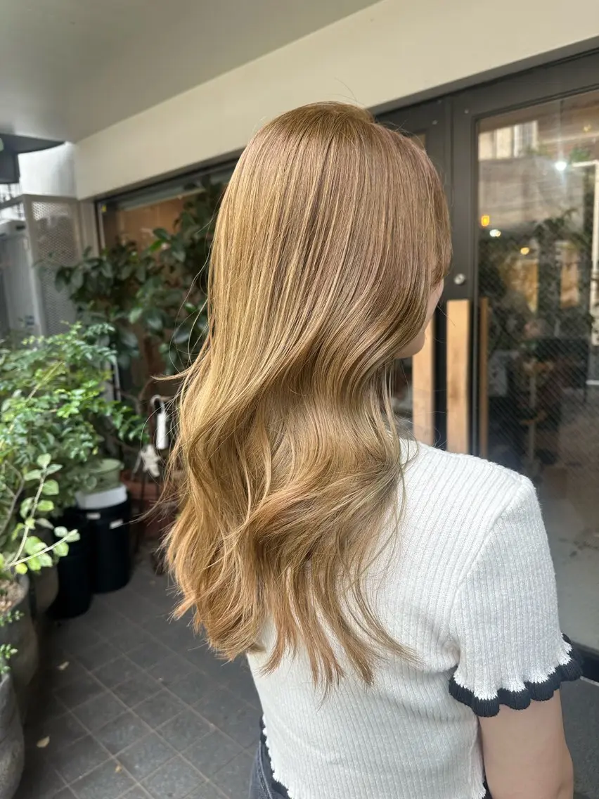 【1、2月限定◎学割】ブリーチなしダブルカラー+うる艶トリートメント¥18700→¥14960の写真