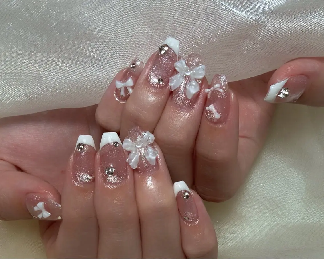 ネイル ピンク 春ネイル Glam nail salonのネイルデザイン