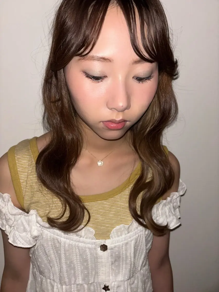 ロング カラー カット ヘアカラー みぞぐち じゅりのヘアスタイル