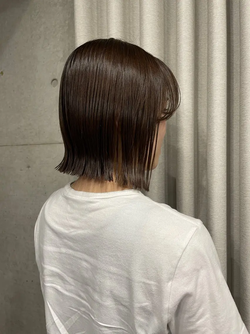 ミディアム カラー カット ヘアカラー トリートメント 表参道🌿赤み消し カラー/チナツのヘアスタイル