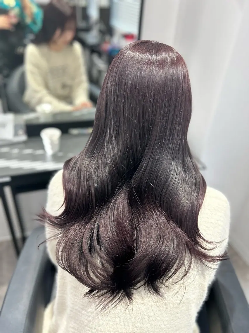 カラー 暖色✖️韓国ヘア 🥀SAHO🥀のヘアスタイル