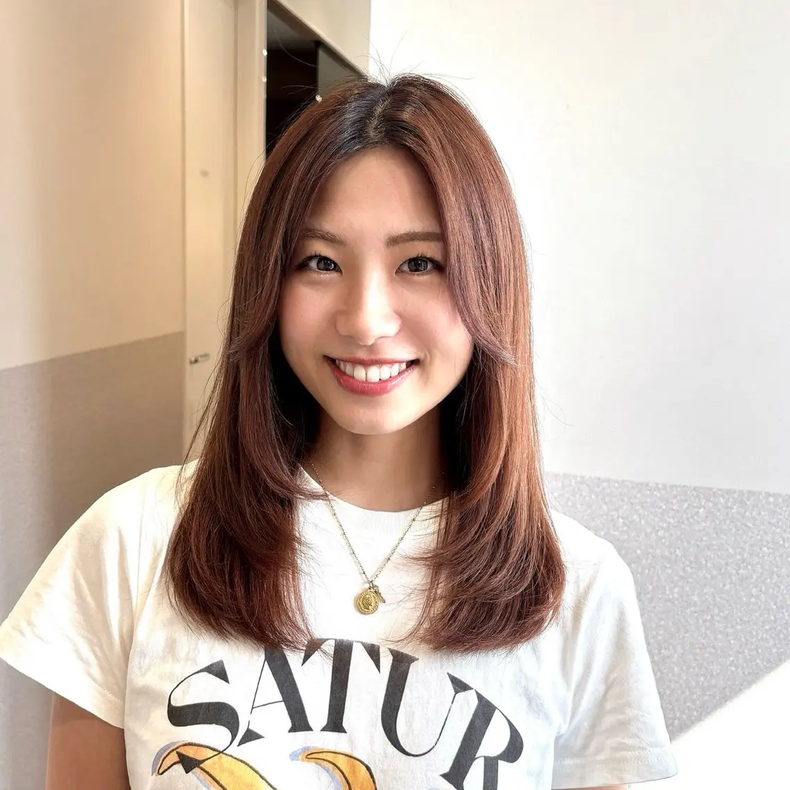 ミディアム 透明感カラー/ moyu🌷のヘアスタイル