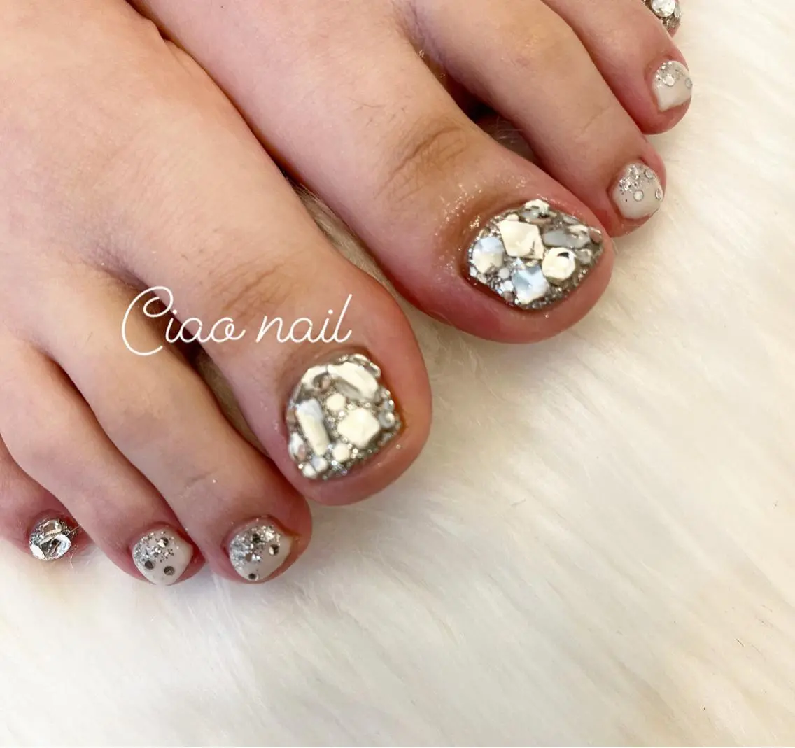 ネイル フットネイル #Amin nail salonのネイルデザイン