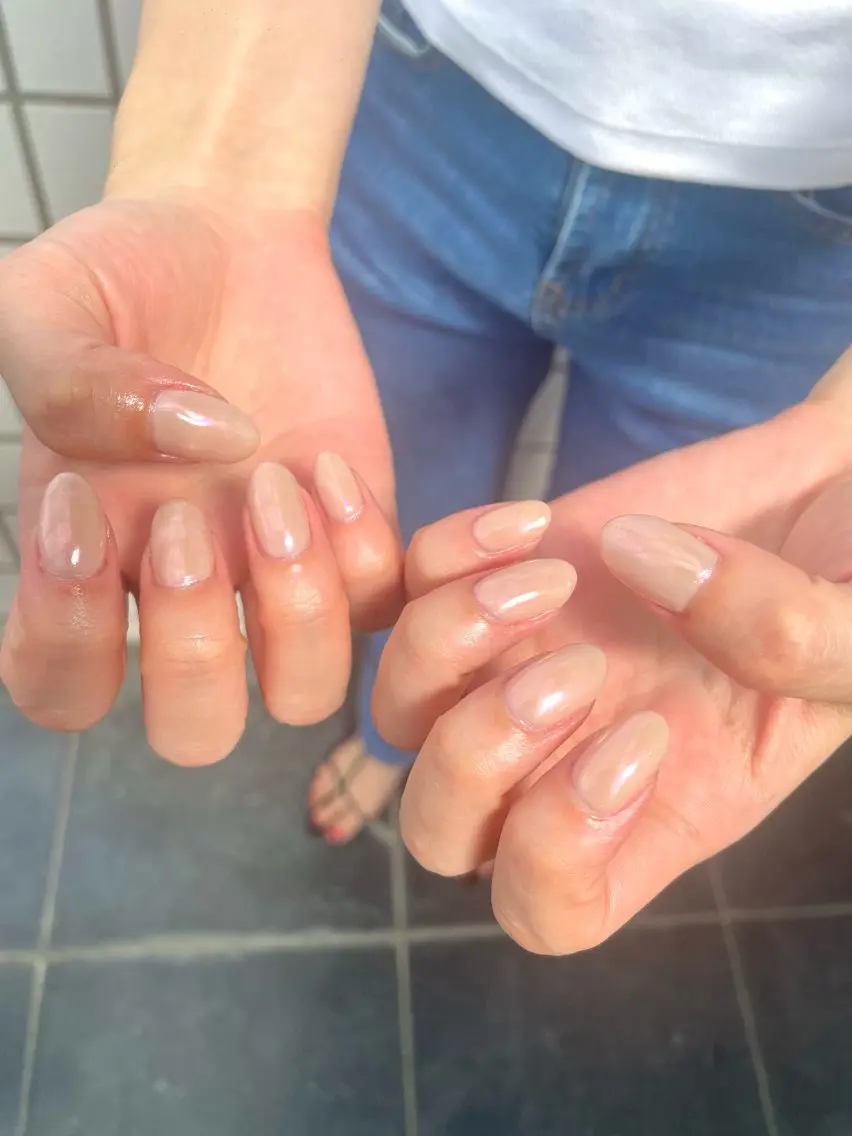 ネイル オーロラネイル ハンドネイル Nail ヌシん家 AKANEのネイルデザイン