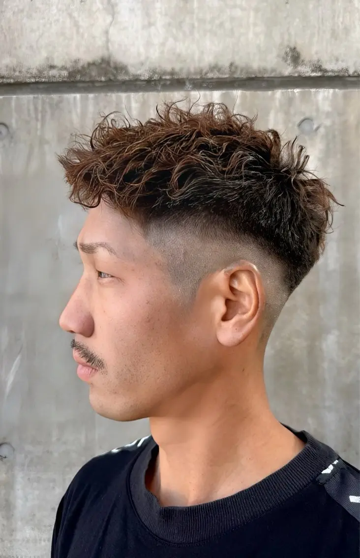 ショート パーマ メンズ カット パーマ トリートメント ヘッドスパ イーストハムネオ高木 亮人🌿のヘアスタイル