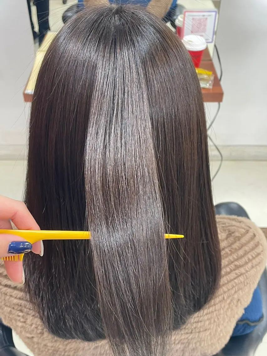 セミロング カット トリートメント ☁️MIZUKI ☁️髪質改善のヘアスタイル