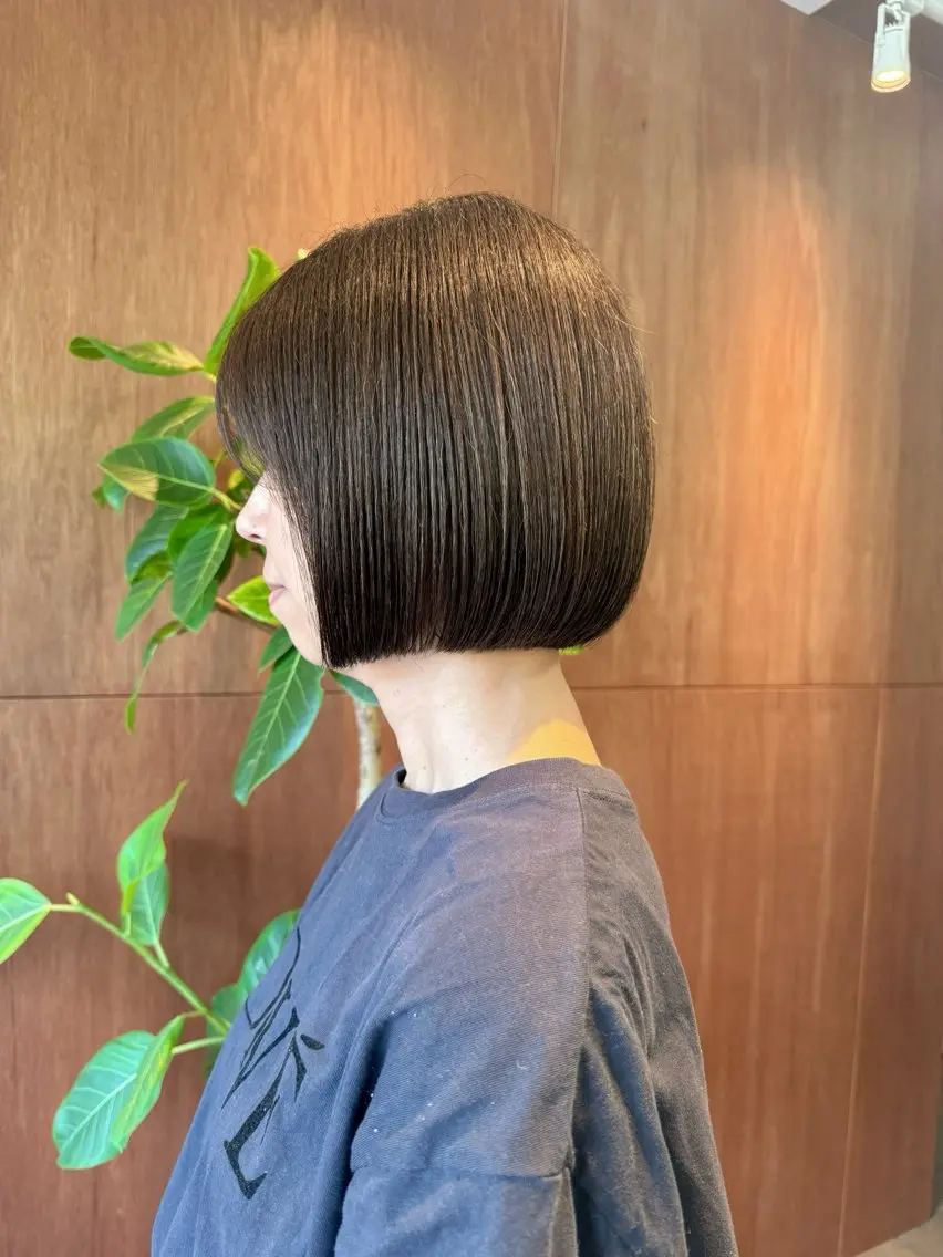 ショート 角岡 真帆/ボブ/髪質改善のヘアスタイル