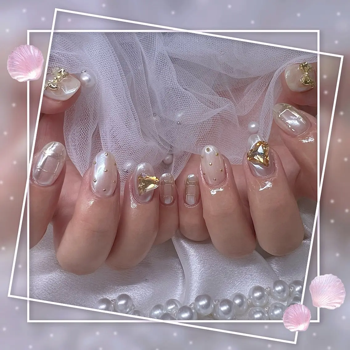ネイル チークネイル ガーリー グラデーション マグネットネイル ピンク ハンドネイル ハンドケア Chill Nailsalonのネイルデザイン