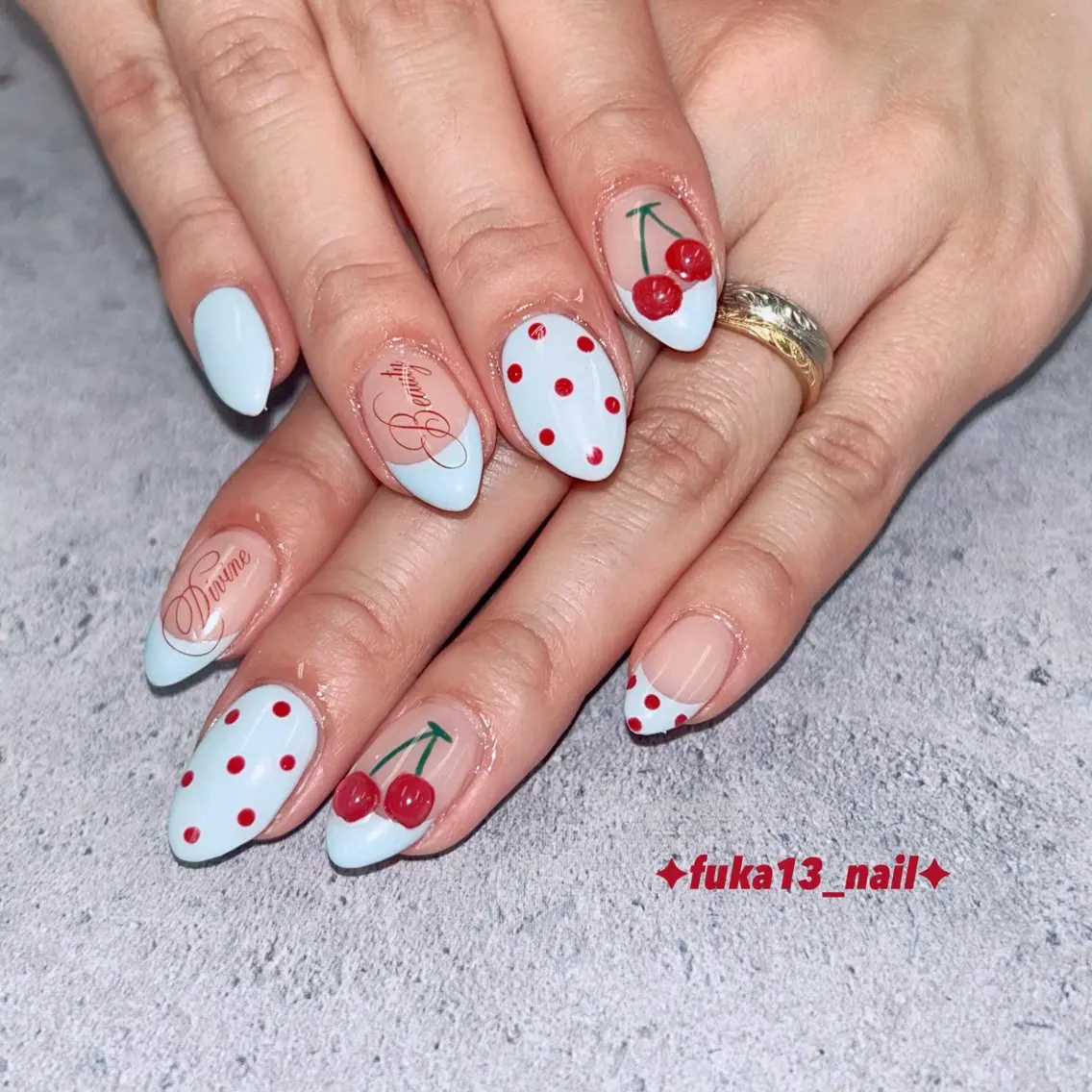 ネイル ドット 韓国ネイル 夏ネイル ハンドネイル Nail♡Fuka. /6月予約受付中のネイルデザイン