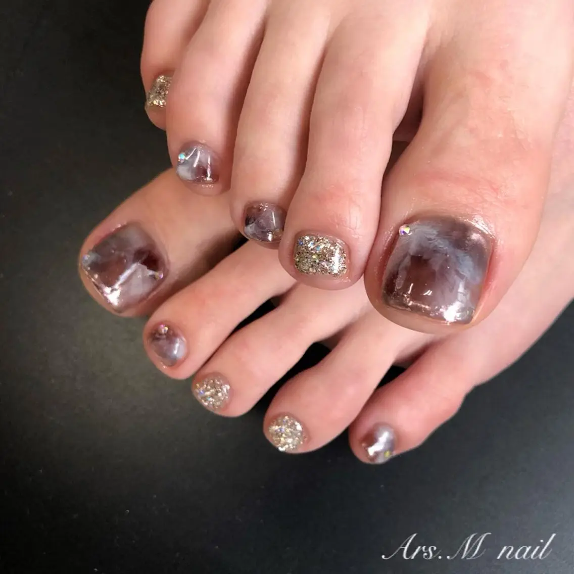 【Foot】ジェルネイル+アート10本迄の写真