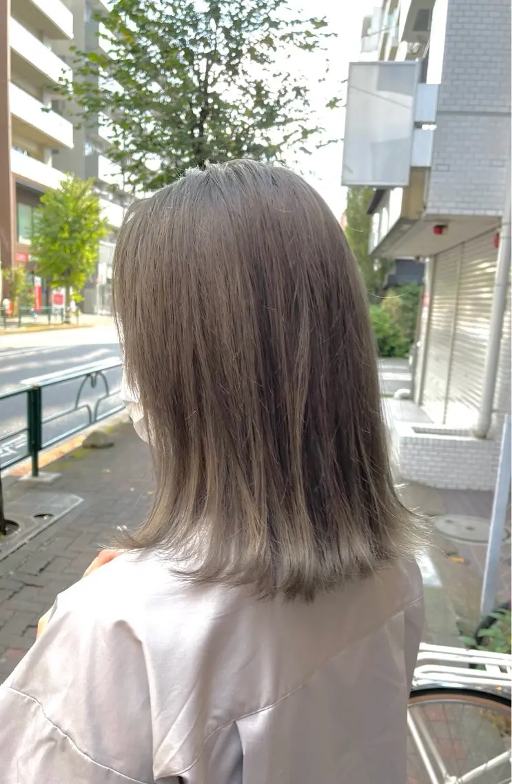 セミロング カット ヘアカラー 【髪質改善/透明感】 上野 聖斗のヘアスタイル