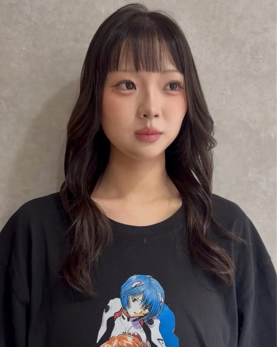 ロング カラー カット ヘアカラー 💎寒色特化💎 透明感カラーみきのヘアスタイル
