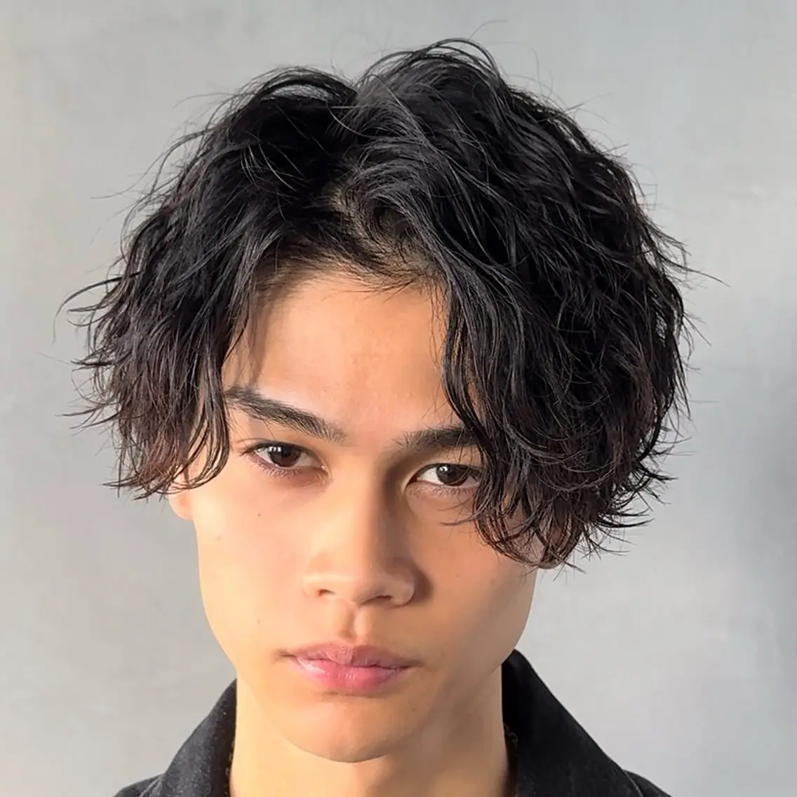 ミディアム パーマ ヘアアレンジ メンズ fifth 石川 凪のヘアスタイル