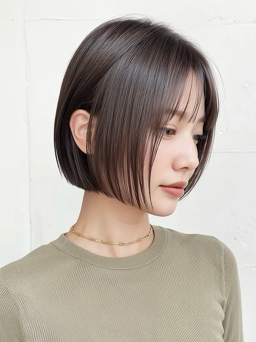 ショート ショートボブ ボブ レイヤーカット ショートヘア カット 縮毛矯正 トリートメント 🌼kuschel 女性優先🎀髪質改善のヘアスタイル