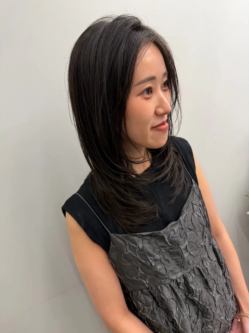 ミディアム カット 吉野 悠斗のヘアスタイル