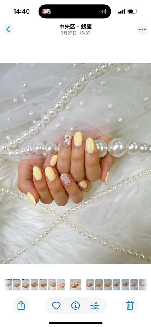 ネイル ボルドー チークネイル ドット 長さ出し フレンチネイル Queeens nailのネイルデザイン
