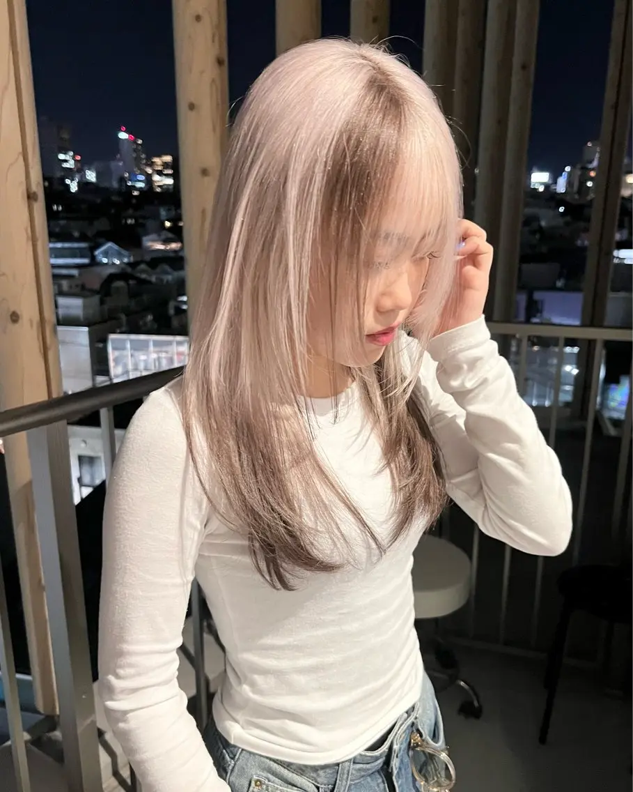 ミディアム ヘアカラー トリートメント 原宿/ブリーチ特化/ RYUTOのヘアスタイル
