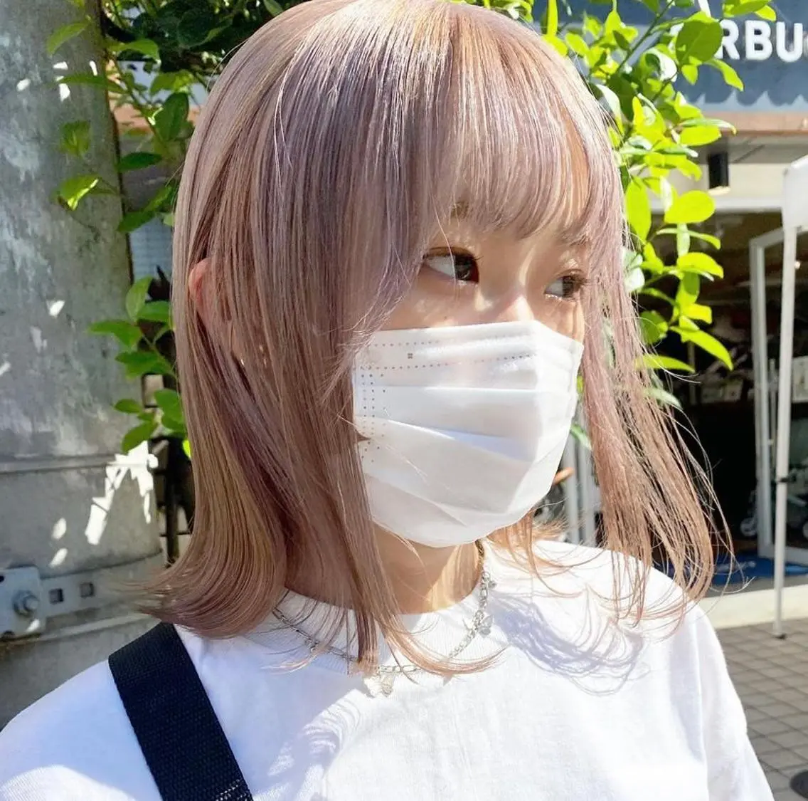 ミディアム カラー ヘアアレンジ 福岡似合わせレイヤー /ウルフ/ハイトーンのヘアスタイル