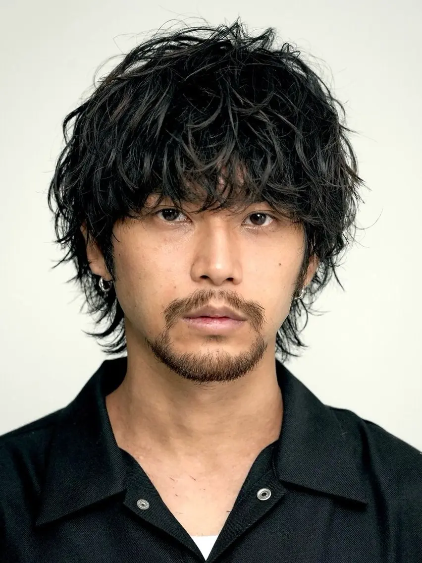 ミディアム パーマ メンズ ミディアムパーマ メンズパーマ fifth天神パーマ 特化/大田宗一朗のヘアスタイル