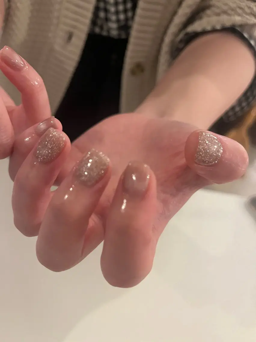 ネイル 氷ネイル・うるうるネイル キラキラネイル shizuku .のネイルデザイン