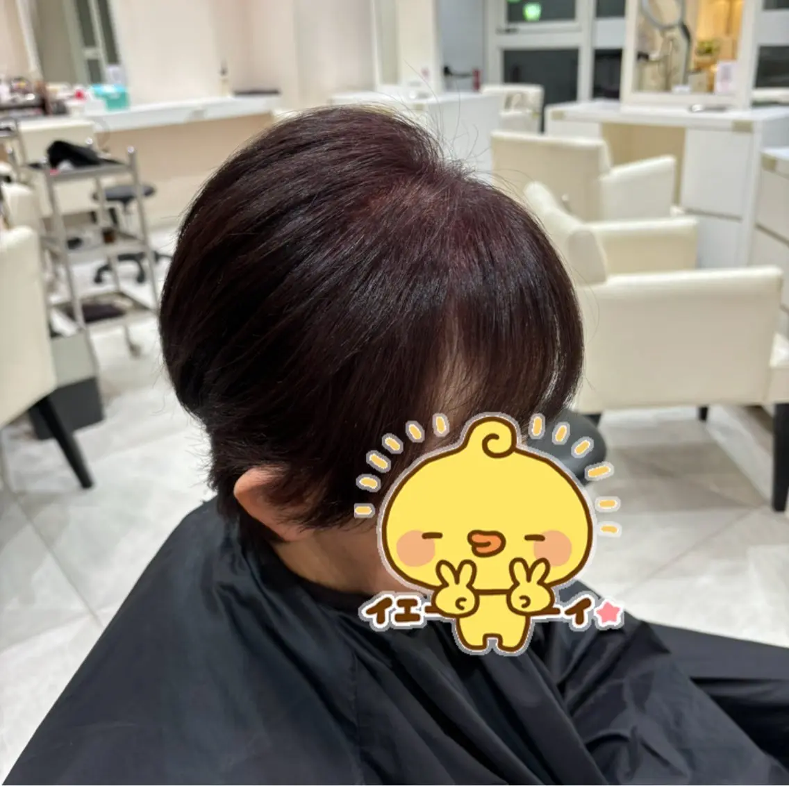 カラー バイオレットカラー 間島 叶のヘアスタイル