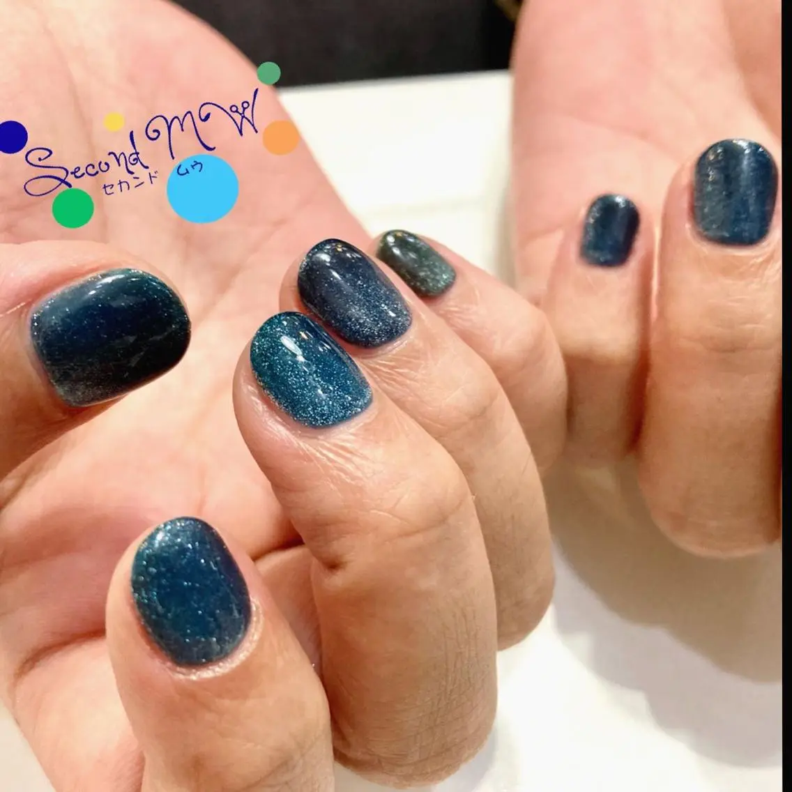 メンズネイル-ワンカラーの写真