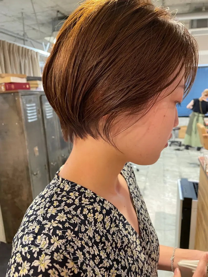 ショート ショートヘア カット ヘアカラー トリートメント ayane⭐️ボブ・ ショート・パーマのヘアスタイル