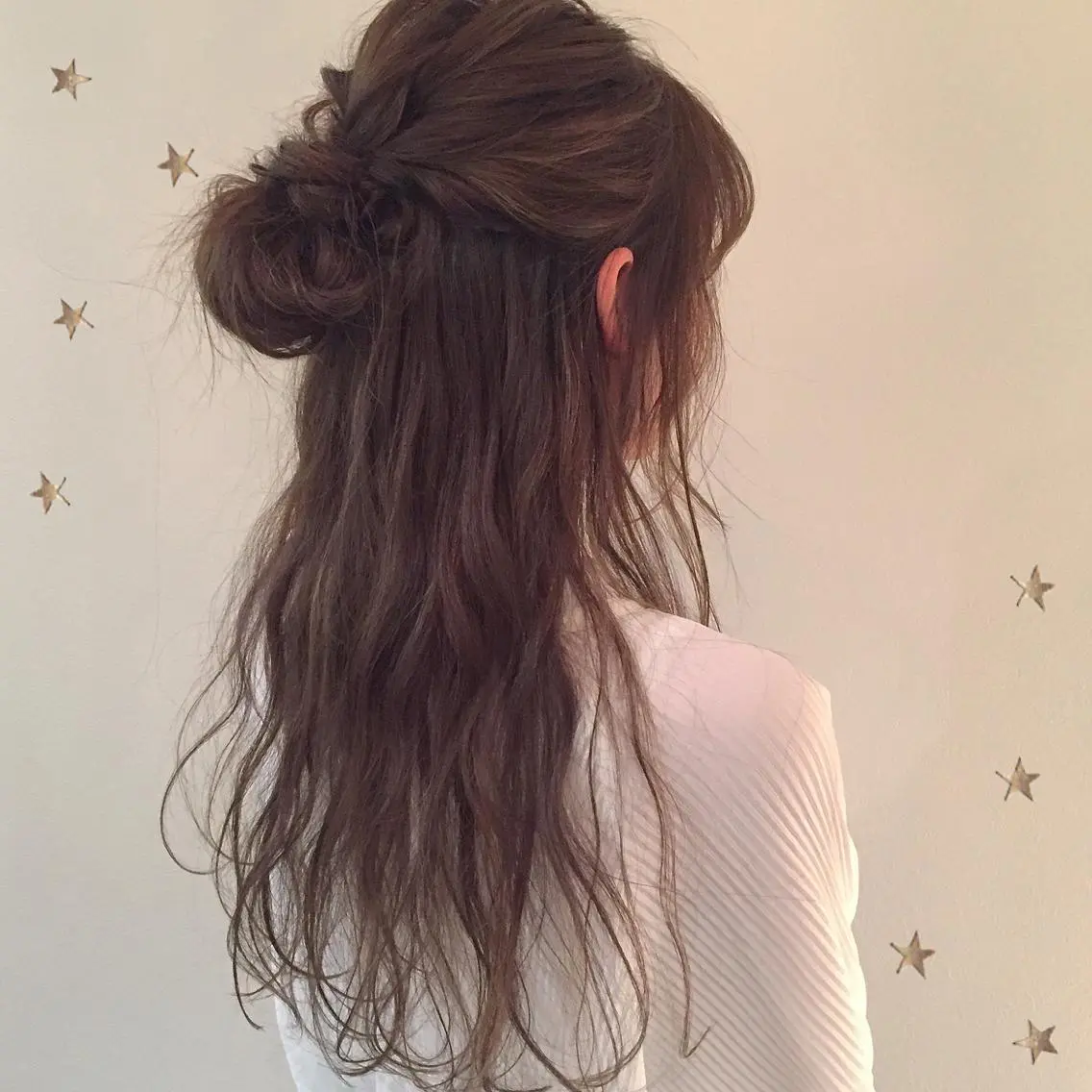 ヘアアレンジ ハーフアップ 市川 千夏のヘアスタイル