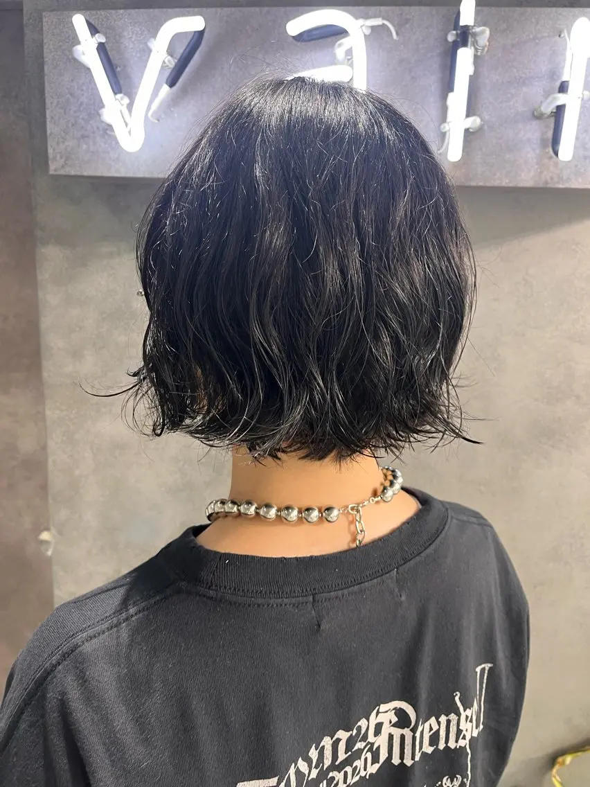 ショート カット パーマ 渋谷メンズ美容師 vain はるのヘアスタイル