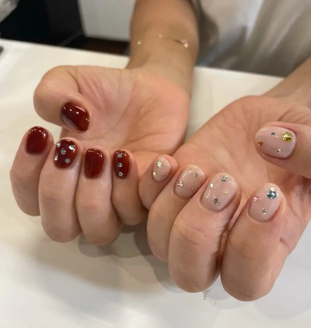 ネイル ストーンネイル STYLE Ayanoのネイルデザイン