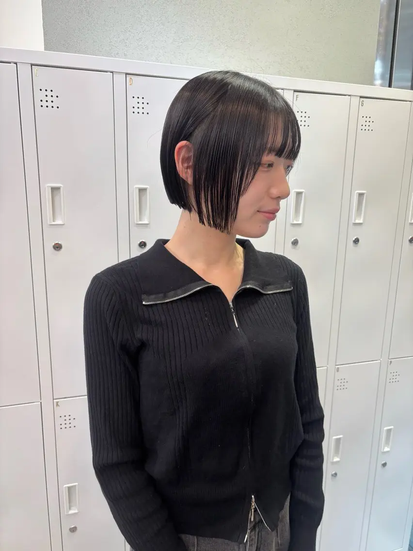 ショート ボブ 梅田\カットモデル\ 拓都🧩のヘアスタイル