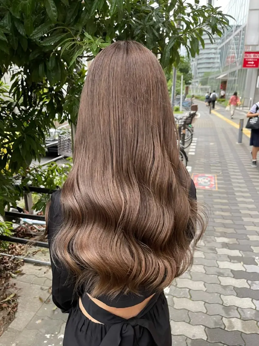 カラー ヘアカラー 暖色🍎透明感カラー 🩵小林かりんのヘアスタイル