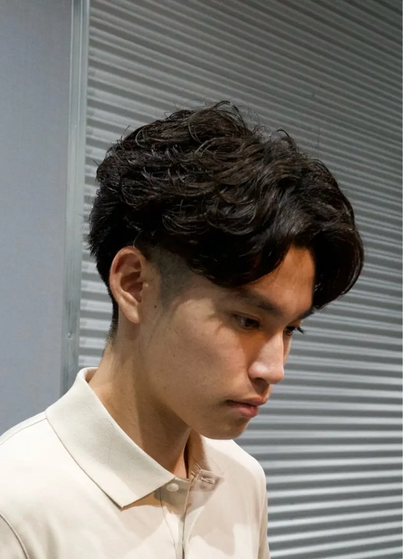 ショート カット パーマ トリートメント HARU🐬メンズ 美容師🐬のヘアスタイル