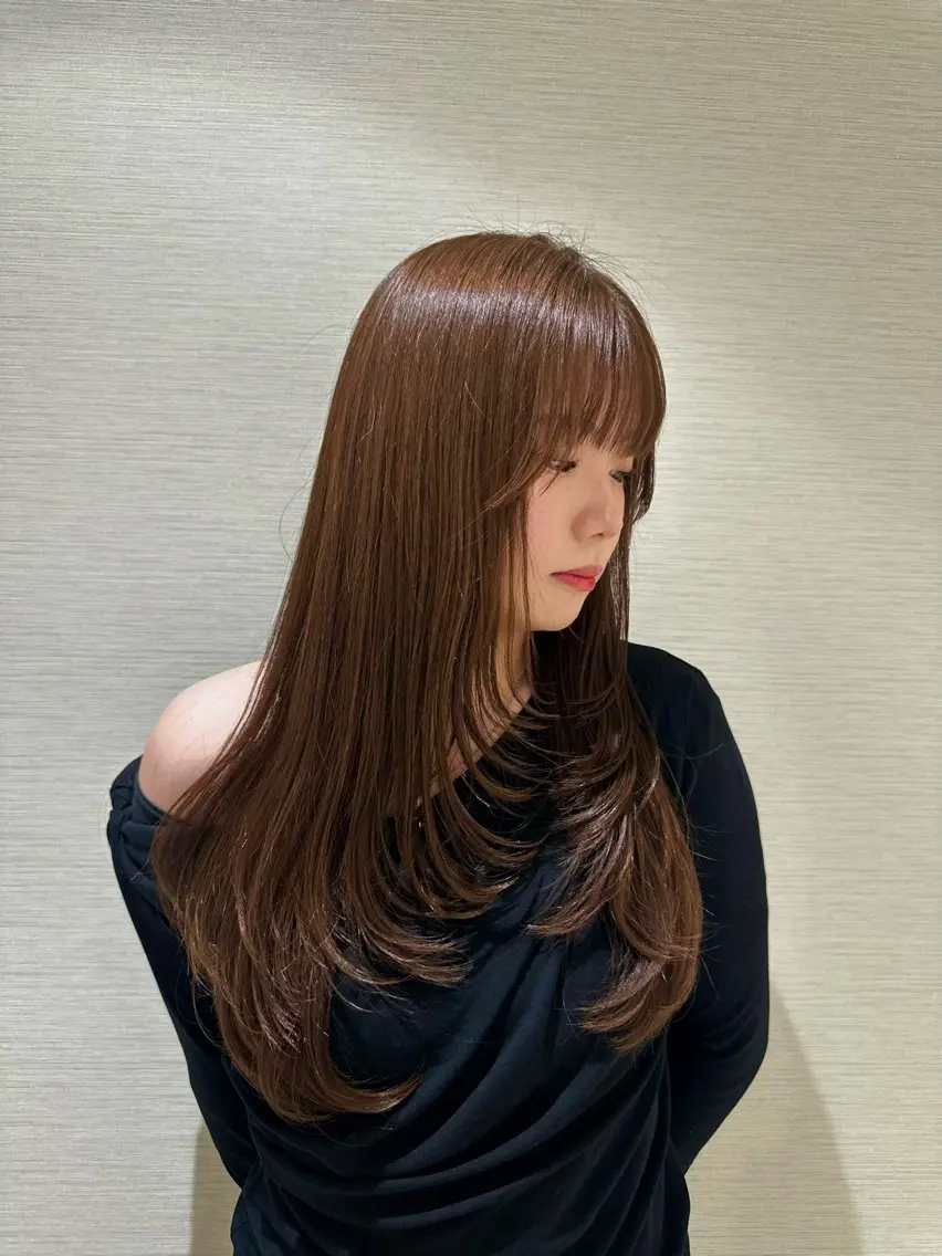 💟韓国風レイヤーカット💟カット＋カラー＋オージュア1stトリートメントの写真