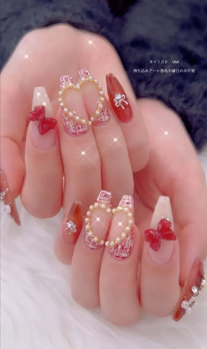 ネイル アートネイル 冬ネイル クリスマス I LOVE ME NAIL.｡.:*♡のネイルデザイン