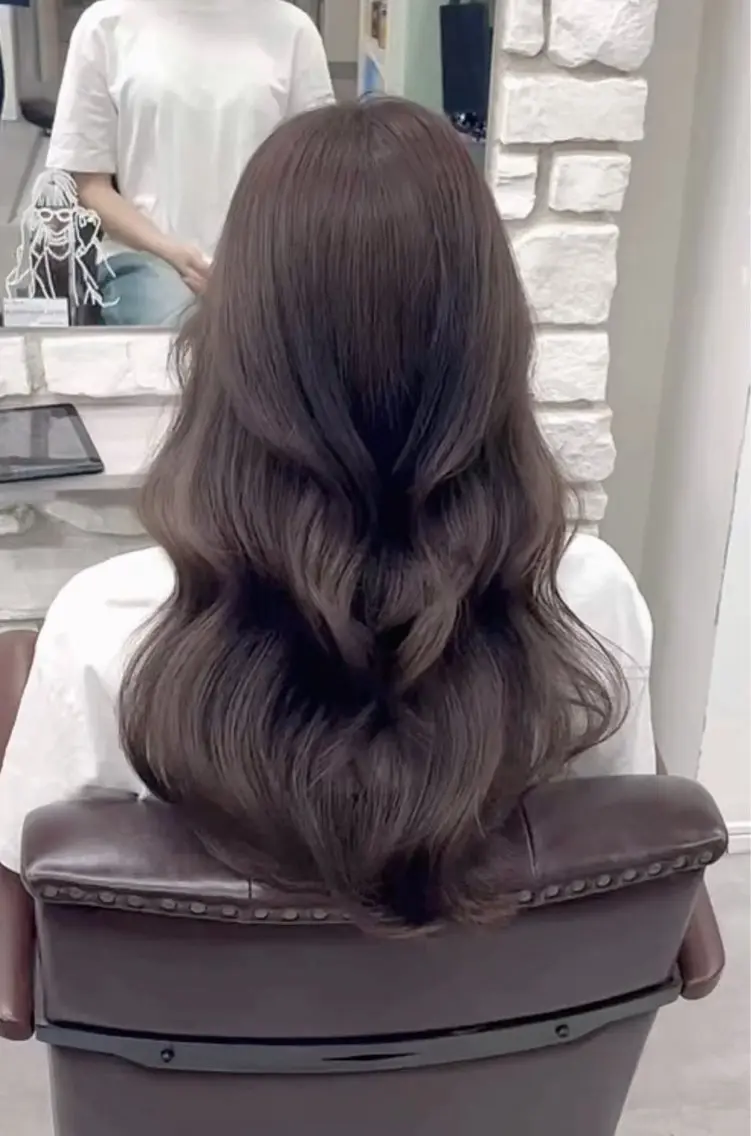 ロング カラー 髪質改善 似合わせカット 縮毛矯正 カット ヘアカラー トリートメント 天王寺韓国ヘア/ 髪質改善/小山歓実のヘアスタイル