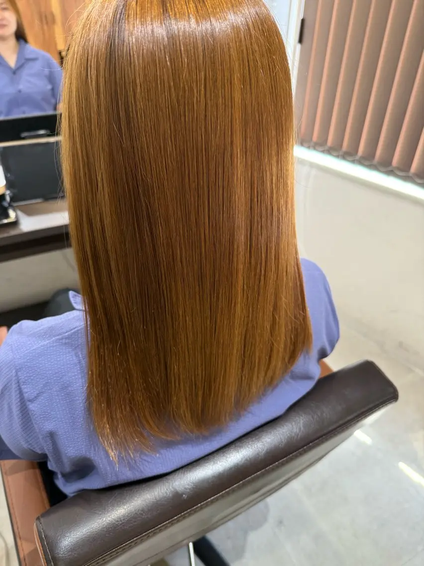 ミディアム カット ヘアカラー トリートメント 🍊髪質改善🍊縮毛 矯正🍊濱野紗奈🍊のヘアスタイル