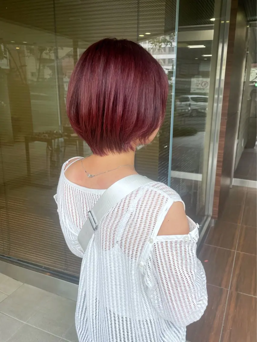 ショート カラー ヘアカラー ✨レイヤーお任せ✨ 林有里子のヘアスタイル