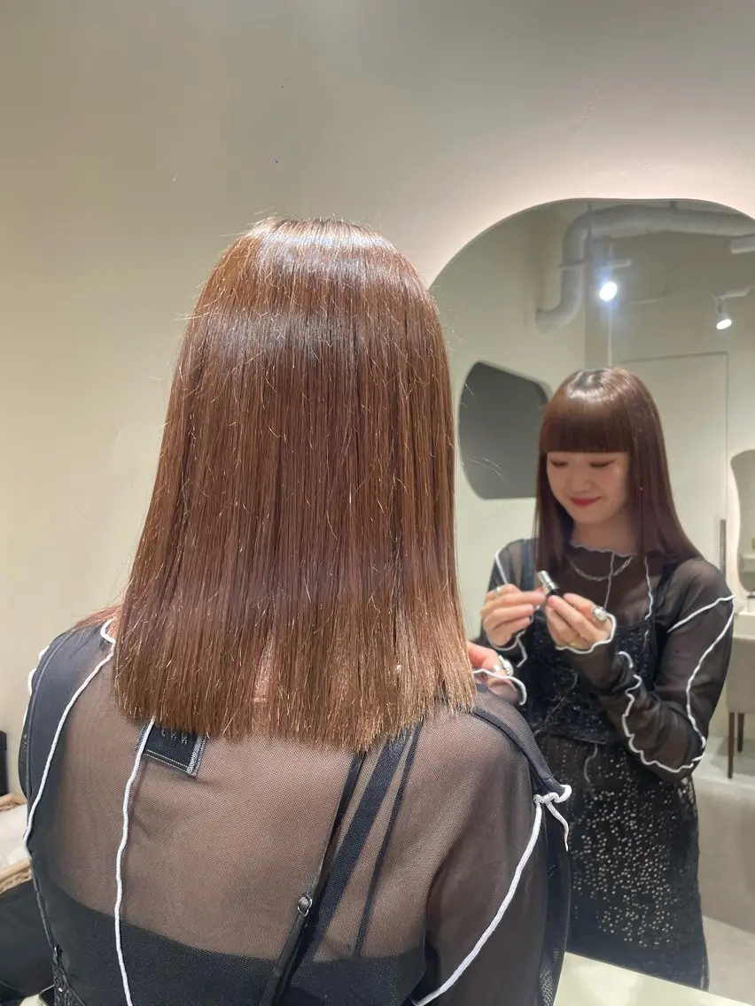 セミロング トリートメント カラーモデル募集中 Rei🐈‍⬛/大宮のヘアスタイル