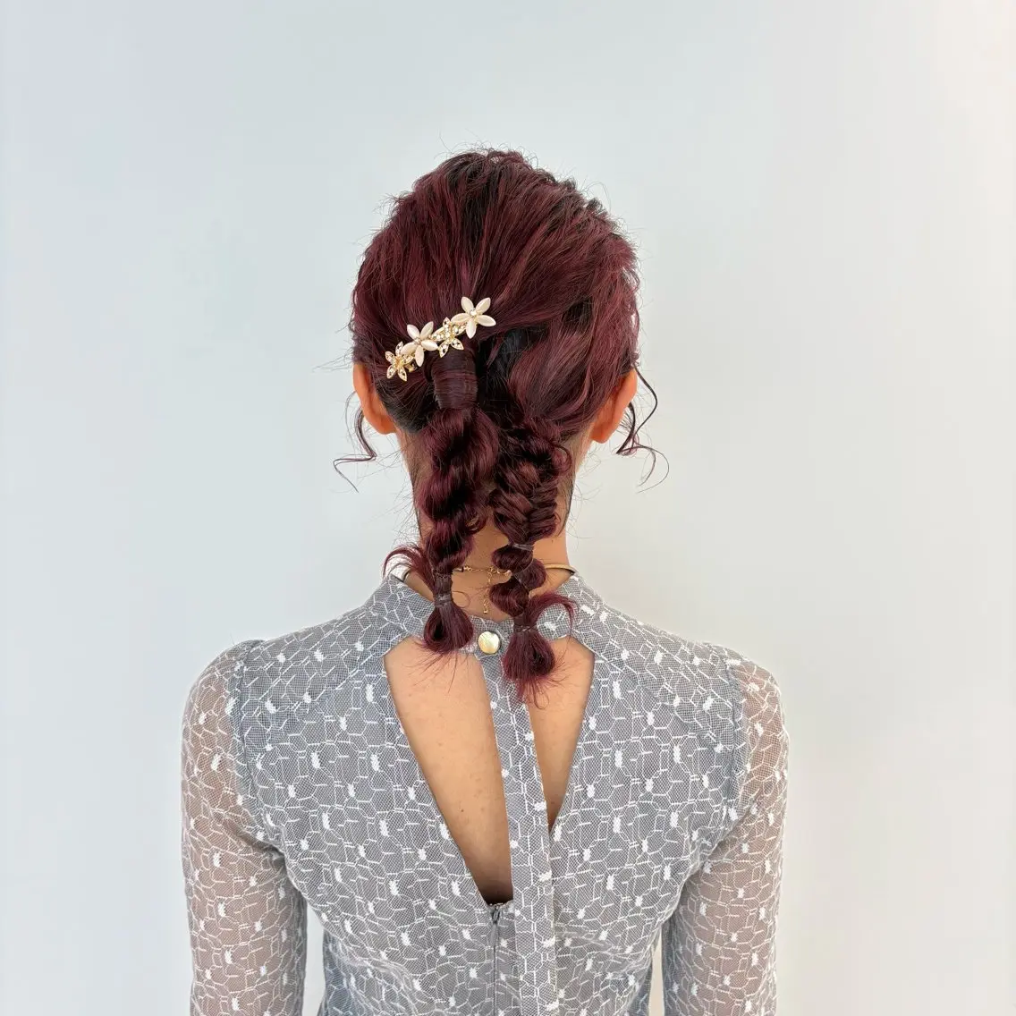 ミディアム ヘアアレンジ ヘアセット パ ルのヘアスタイル