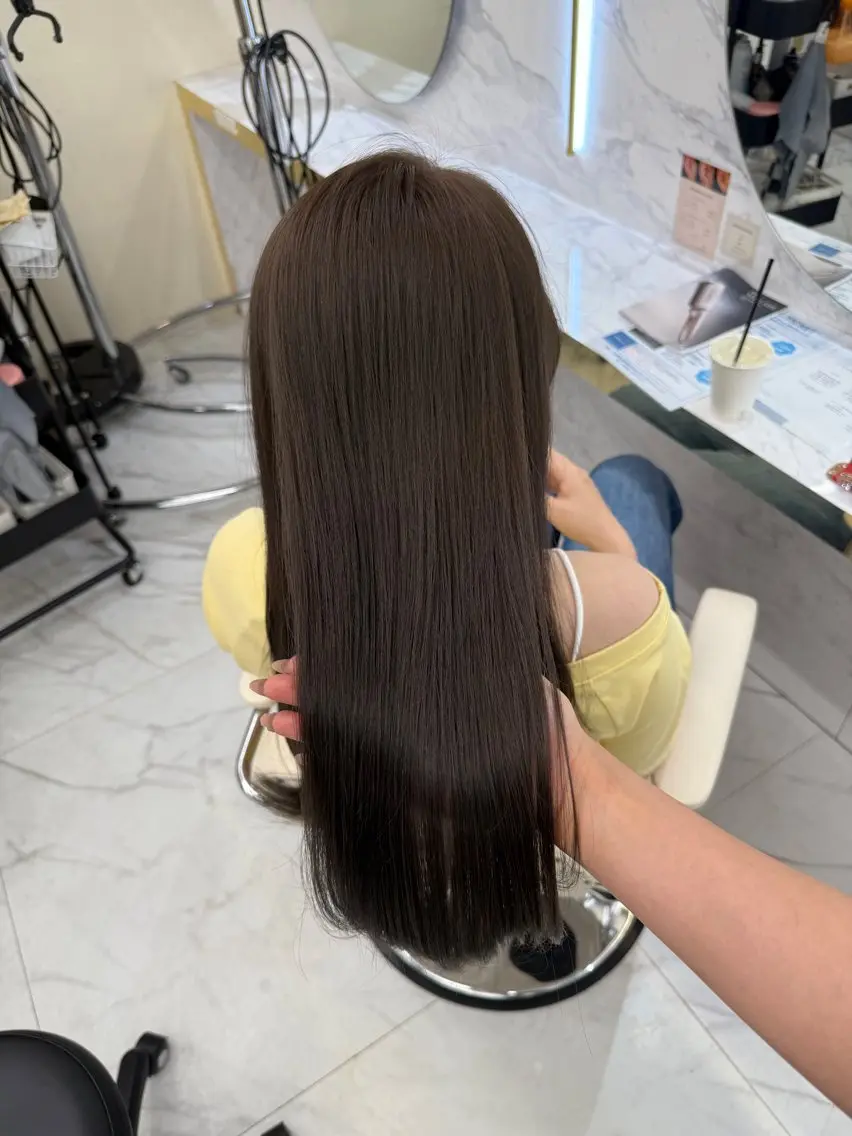 カラー ヘアカラー 韓国ヘア🇰🇷艶 カラー/sakuraのヘアスタイル