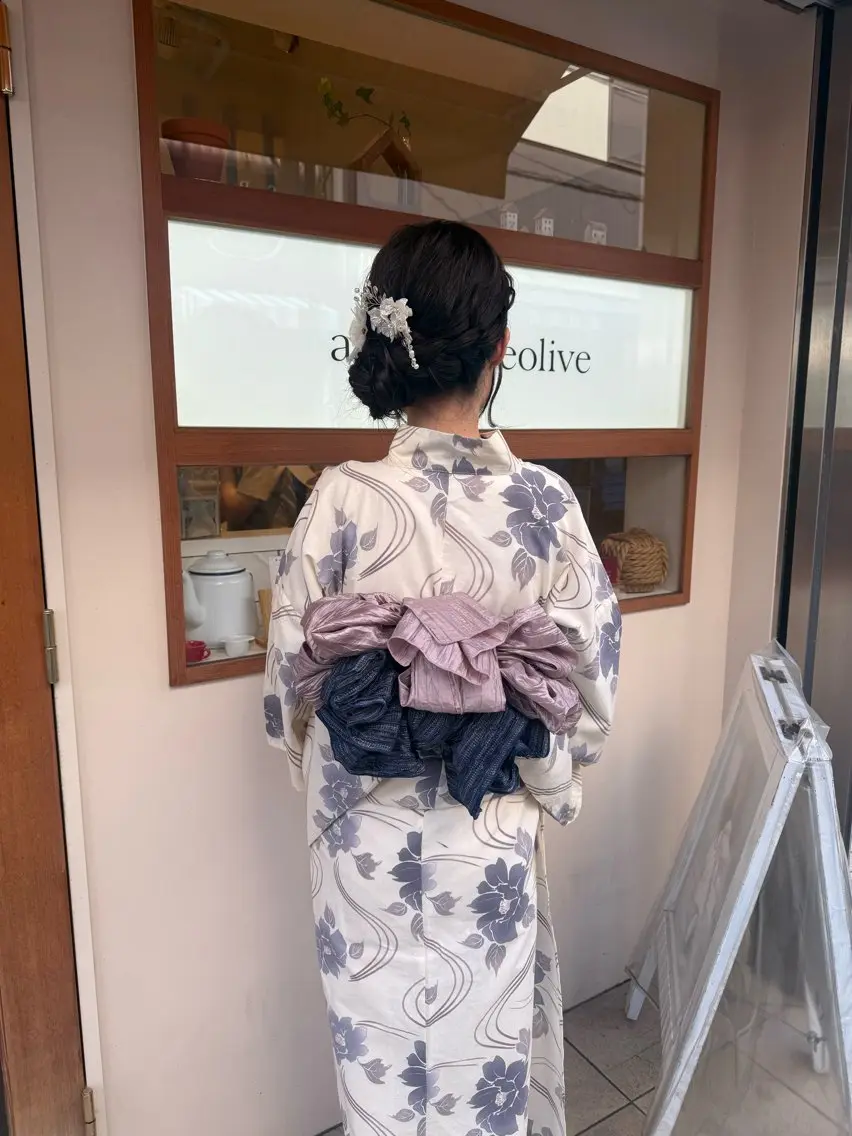 ヘアアレンジ 浴衣 メンズパーマ募集中 /minoriのヘアスタイル