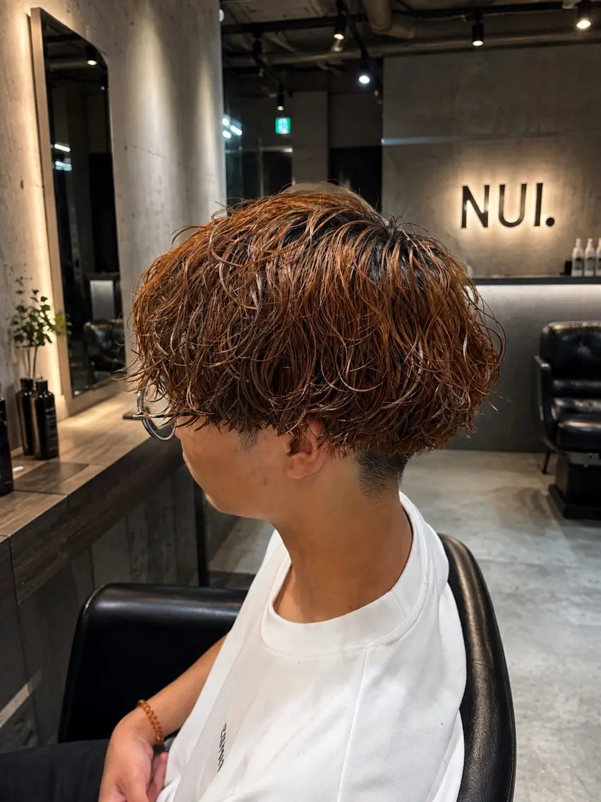 パーマ メンズ メンズ韓国風 メンズパーマ カット パーマ ヘッドスパ 🔥メンズ特化シ ャドウ、URYU🔥のヘアスタイル