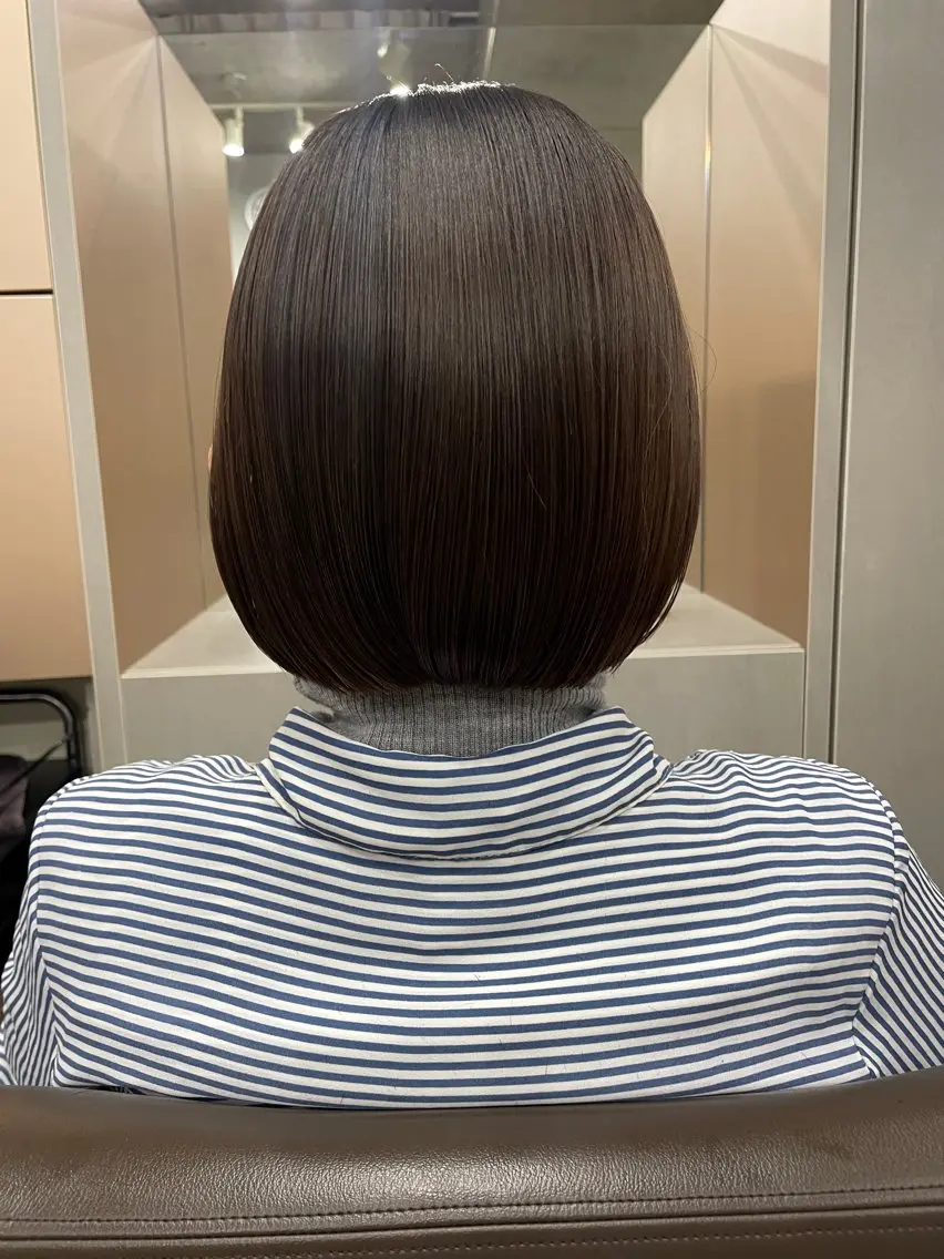 ミディアム カラー カット ヘアカラー トリートメント 表参道🌿赤み消し カラー/チナツのヘアスタイル