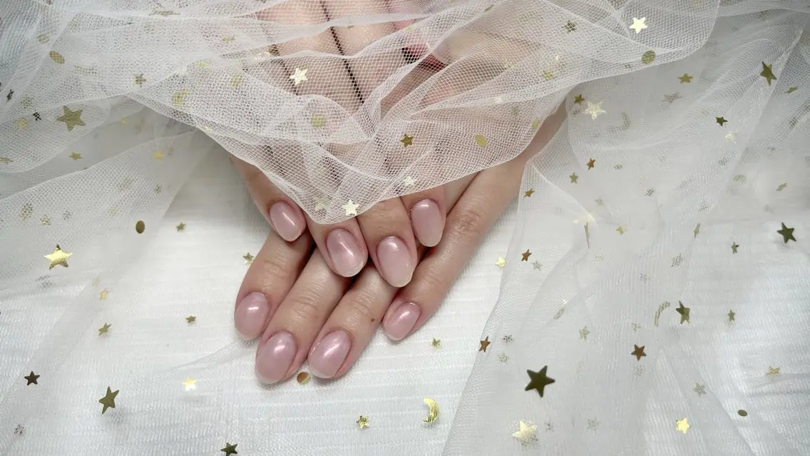 ネイル オーロラネイル ワンカラーネイル Azel nail 伊野麗のネイルデザイン