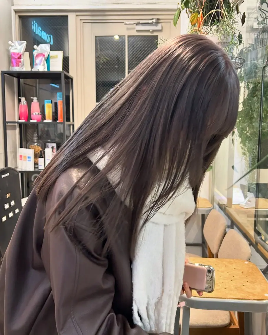 セミロング カラー カット ヘアカラー トリートメント ❕マンツーマン施術❕ 🍊Moemiのヘアスタイル